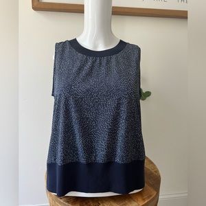 Athleta top. Navy blue with white. Size S